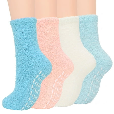 Athletic Plush Socks for Women Warm Fuzzy Socks with Grip Non Slip Socks Yoga Pilates Socks Athletic Socks 4 Pack Rainbow with Grips One Size
Athletic Plush Socks for Women Warm Fuzzy Socks with Grip Non Slip Socks Yoga Pilates Socks Athletic Socks 4 Pack Rainbow with Grips One Size