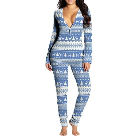 Avamo One Piece Pajamas for Women Sexy Button V Neck Onesie Sleepwear Nightwear Underwear
Avamo One Piece Pajamas for Women Sexy Button V Neck Onesie Sleepwear Nightwear Underwear