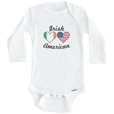 Irish American Flag Hearts Ireland One Piece Baby Bodysuit (Long Sleeve) 0-3 Months White
Irish American Flag Hearts Ireland One Piece Baby Bodysuit (Long Sleeve) 0-3 Months White