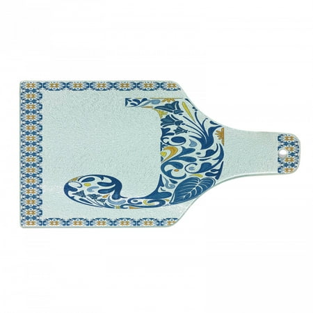 Letter J Cutting Board Illustration of Capital Letter J in Flower Pattern Design Ornamental Print Tempered Glass Cutting and Serving Board Wine Bottle Shape Blue Yellow Orange by Ambesonne
Letter J Cutting Board Illustration of Capital Letter J in Flower Pattern Design Ornamental Print Tempered Glass Cutting and Serving Board Wine Bottle Shape Blue Yellow Orange by Ambesonne