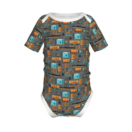 Adobk Industrial Transportation Print Baby Climbing Clothes Jumpsuit Rompers Classic Rompers Child Short sleeve Bodysuits-6 Months
Adobk Industrial Transportation Print Baby Climbing Clothes Jumpsuit Rompers Classic Rompers Child Short sleeve Bodysuits-6 Months