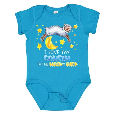 Inktastic I Love My Cousin to the Moon and Back Cute Sheep Gift Baby Boy or Baby Girl Bodysuit
Inktastic I Love My Cousin to the Moon and Back Cute Sheep Gift Baby Boy or Baby Girl Bodysuit