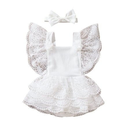 Baby Girl Lace Romper Newborn Summer Clothes Boho Ruffle Bodysuit Tutu Dress Cute Infant Photoshoot Outfits
Baby Girl Lace Romper Newborn Summer Clothes Boho Ruffle Bodysuit Tutu Dress Cute Infant Photoshoot Outfits