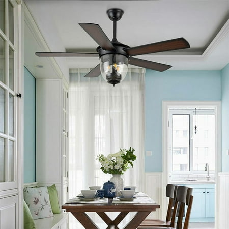 Miumaeov 52 Indoor Oiled Bronze Ceiling Fan with Light Kit Industrial Farmhouse Ceiling Fan with Lighting Quiet 3 Speed Motor and Blades for Living room Bedroom Basement Kitchen
Miumaeov 52 Indoor Oiled Bronze Ceiling Fan with Light Kit Industrial Farmhouse Ceiling Fan with Lighting Quiet 3 Speed Motor and Blades for Living room Bedroom Basement Kitchen