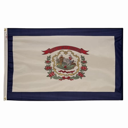 4x6' POLYWAVEZ WEST VIRGINIA POLY II FLAG CH&G