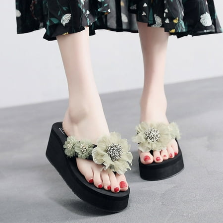 uikmnh Slippers for Women Women Summer Flowers Bohemian Style Slippers Beach Sandals Shoes Green 7.5
uikmnh Slippers for Women Women Summer Flowers Bohemian Style Slippers Beach Sandals Shoes Green 7.5