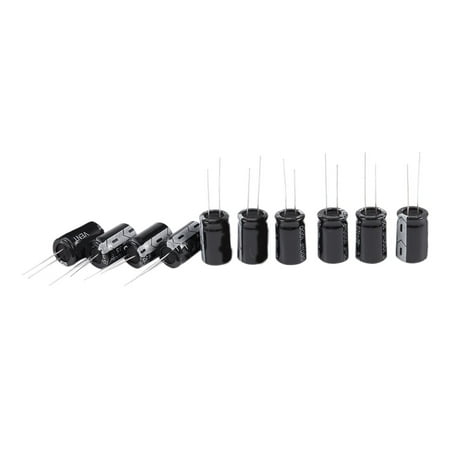 10 Pcs 35V 1000uF 105C Radial Lead Electrolytic Capacitor 13mm x 20mm
