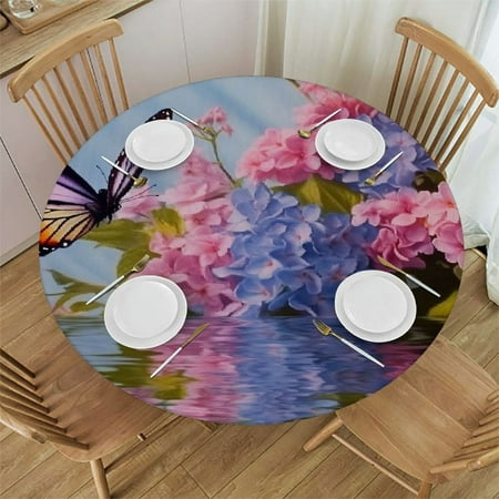YANMS Butterfly Flowers Reflection Round Tablecloth Waterproof 100% Polyester Fiber 31-35
YANMS Butterfly Flowers Reflection Round Tablecloth Waterproof 100% Polyester Fiber 31-35