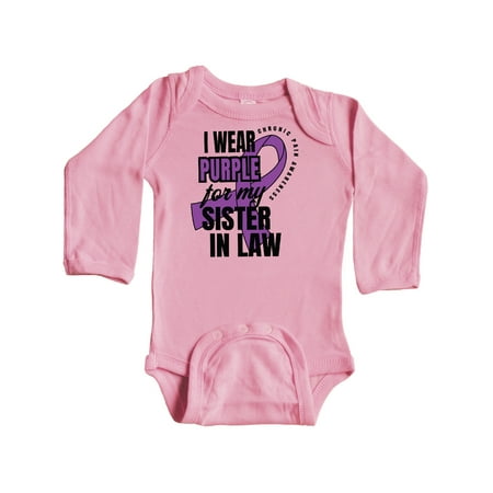 Inktastic Chronic Pain I Wear Purple For My Sister in Law Gift Baby Boy or Baby Girl Long Sleeve Bodysuit
Inktastic Chronic Pain I Wear Purple For My Sister in Law Gift Baby Boy or Baby Girl Long Sleeve Bodysuit