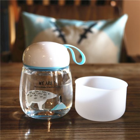 Homeex Portable Glass Mini Cute Polar Bear Penguin Cartoon Handy Cup Bear Penguin Blue 300ml
Homeex Portable Glass Mini Cute Polar Bear Penguin Cartoon Handy Cup Bear Penguin Blue 300ml