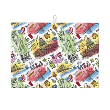 Ocsxa America Landmarks1 Dish Drying Mat for Kitchen Counter Coffee Bar Coffee Station Accessories Absorbent Coffee Mat Kitchen Drying Mat Easy Clean 18x24 Inch
Ocsxa America Landmarks1 Dish Drying Mat for Kitchen Counter Coffee Bar Coffee Station Accessories Absorbent Coffee Mat Kitchen Drying Mat Easy Clean 18x24 Inch