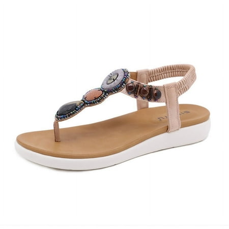 Flat Sandals Woman Summer Beach Shoes Female Slippers Bohemia Sandals Ladies Shoes Elacstic Band Flip Flops
Flat Sandals Woman Summer Beach Shoes Female Slippers Bohemia Sandals Ladies Shoes Elacstic Band Flip Flops