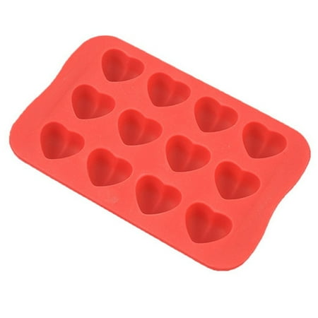 Heart Shape Silicone Ice Cube Mold DIY Cake Jelly Chocolate Whisky Tray