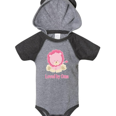 Inktastic Loved by Oma Gift Baby Girl Bodysuit