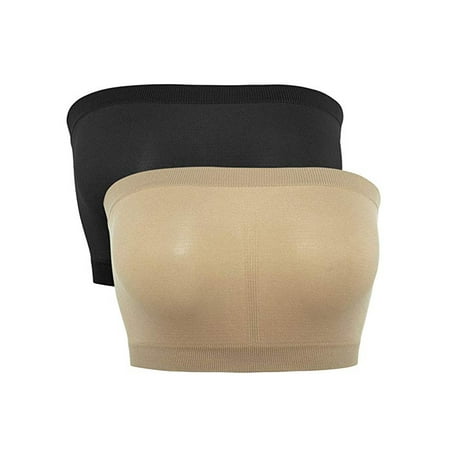 SAYFUT Women s Seamless Bandeau Bra Basic Unpadded Wire-Free Stretch Tube Top Bra 2 Pack
SAYFUT Women s Seamless Bandeau Bra Basic Unpadded Wire-Free Stretch Tube Top Bra 2 Pack