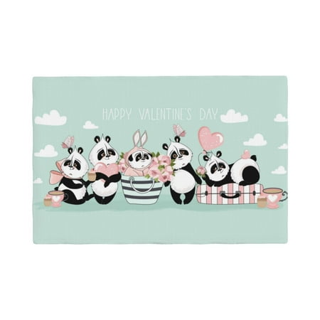 Placemats Set of 4 Cute Panda (2) Place mats for Dining Table Indoor/Outdoor Cute Heat Resistant Washable Table Mats(18 x 12 )
Placemats Set of 4 Cute Panda (2) Place mats for Dining Table Indoor/Outdoor Cute Heat Resistant Washable Table Mats(18 x 12 )