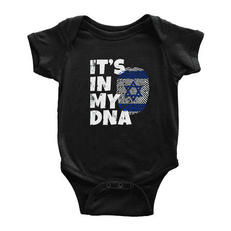 It s In My DNA Israeli Flag Country Pride Cute Baby Bodysuits Newborn Clothes (Black 12-18 Months)
It s In My DNA Israeli Flag Country Pride Cute Baby Bodysuits Newborn Clothes (Black 12-18 Months)
