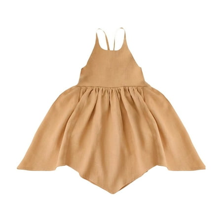 Girls Baby Toddler Solid Color Cotton Linen Halter Maple Shape Sleeveless Princess Dresses 1 Years-4 Years Child Sundress Streetwear Kids Dailywear Outwear
Girls Baby Toddler Solid Color Cotton Linen Halter Maple Shape Sleeveless Princess Dresses 1 Years-4 Years Child Sundress Streetwear Kids Dailywear Outwear