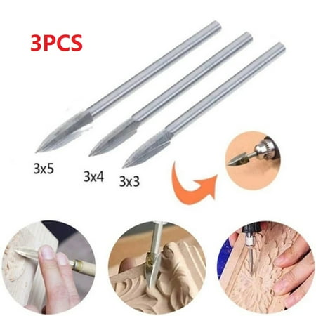 Goodhd 3Pcs Wood Carving Engraving Drill Bit Set for Woodworking Carbide Grinding Tool
Goodhd 3Pcs Wood Carving Engraving Drill Bit Set for Woodworking Carbide Grinding Tool