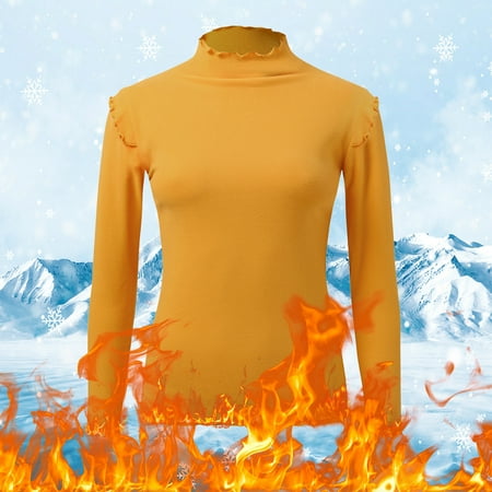 Winter Tops For Women Crew Neck Fleece Lined Thermal Thermal Underwear Slim Tops Long Sleeve Thermal Shirts
Winter Tops For Women Crew Neck Fleece Lined Thermal Thermal Underwear Slim Tops Long Sleeve Thermal Shirts