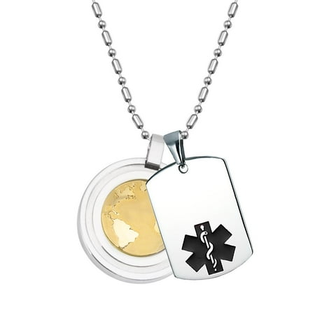 Wollet Stainless Steel Energy Pendant(Diameter:1 )+free with a Medical Alert Pendant for Women or Men (2*1.1 ) Pre-Engraved Coumadin
Wollet Stainless Steel Energy Pendant(Diameter:1 )+free with a Medical Alert Pendant for Women or Men (2*1.1 ) Pre-Engraved Coumadin