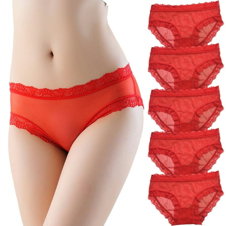 Panties Clearance Women S Trendy Trendy Lace Mesh Low Waist Breathable Solid Color Underpants Red One Size
Panties Clearance Women S Trendy Trendy Lace Mesh Low Waist Breathable Solid Color Underpants Red One Size