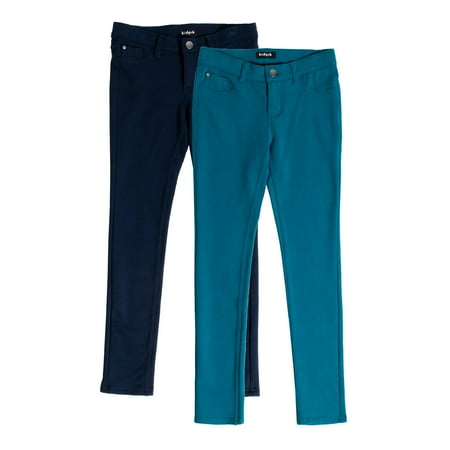 KIDPIK Girls 5 Pocket Knit Pant 2 Pack Size: 2T - L (12)