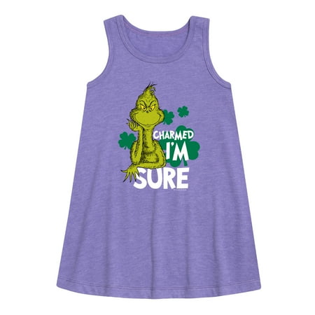 The Grinch - Charmed I m Sure - Toddler and Youth Girls A-line Dress