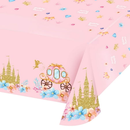 Princess Tablecloth - Plastic Jumbo Table Cover (108’’ x 54’’) for Princess Themed Birthday Party & Baby Shower for Girls
Princess Tablecloth - Plastic Jumbo Table Cover (108’’ x 54’’) for Princess Themed Birthday Party & Baby Shower for Girls