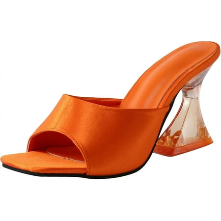 Women Transparent High Heel Sandals Slip On Sandals Dress Shoes Summer Open Toe Slides Party Sandals Slides (Black 7)-42
Women Transparent High Heel Sandals Slip On Sandals Dress Shoes Summer Open Toe Slides Party Sandals Slides (Black 7)-42