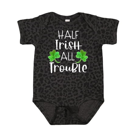 Inktastic Half Irish All Trouble with Green Clovers Gift Baby Boy or Baby Girl Bodysuit
Inktastic Half Irish All Trouble with Green Clovers Gift Baby Boy or Baby Girl Bodysuit