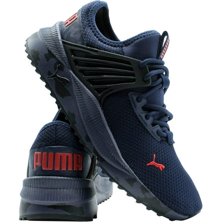 PUMA Mens Pacer Future Camo Sneakers Shoes - Blue 11 Camo Black