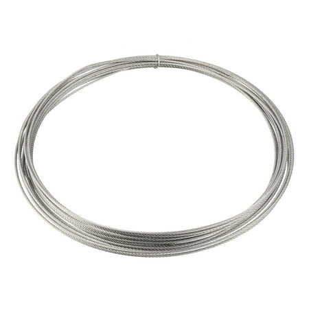 Uxcell 1.2mm Dia 5m 16.4ft Length 304 Stainless Steel Wire Rope Cable Uncoated for Hoist Pulley Wheel
Uxcell 1.2mm Dia 5m 16.4ft Length 304 Stainless Steel Wire Rope Cable Uncoated for Hoist Pulley Wheel