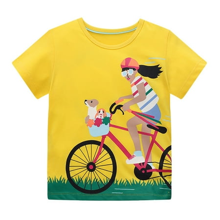 Girls T-shirts for Toddler Children Shortsleeve Tees Fashion Cartoon Printing Riding Girl Baby Cotton T-shirts 12M-8T
Girls T-shirts for Toddler Children Shortsleeve Tees Fashion Cartoon Printing Riding Girl Baby Cotton T-shirts 12M-8T