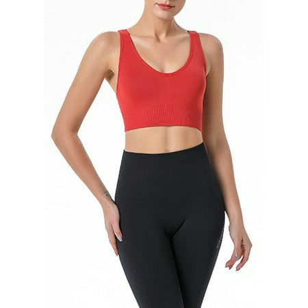LAKIDAY Sports Bra for Women Padded Medium Support Criss Cross Strappy Bras Seamless High Impact Yoga Exercise Athletic Bras
LAKIDAY Sports Bra for Women Padded Medium Support Criss Cross Strappy Bras Seamless High Impact Yoga Exercise Athletic Bras