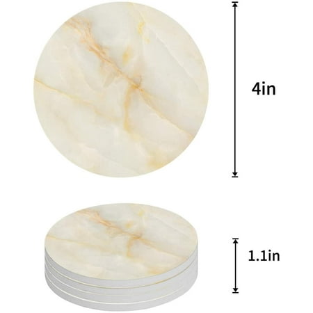FMSHPON Marble Set of 8 Round Coaster for Drinks Absorbent Ceramic Stone Coasters Cup Mat with Cork Base for Home Kitchen Room Coffee Table Bar Decor
FMSHPON Marble Set of 8 Round Coaster for Drinks Absorbent Ceramic Stone Coasters Cup Mat with Cork Base for Home Kitchen Room Coffee Table Bar Decor