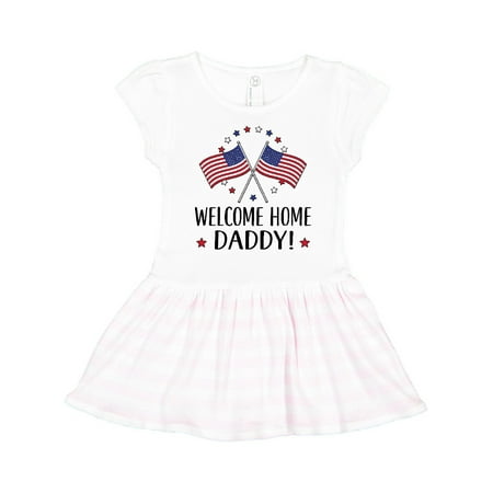 Inktastic Military Homecoming Welcome Home Daddy Gift Toddler Girl Dress