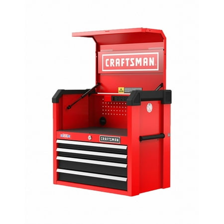Craftsman Chest 4 Drawers 16 D 24-1/2 H 26 W Red CMST32642RB
