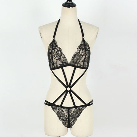 TAIAOJING Women s Lingerie Women s Bandage Halter Lace Romper Elastic Top Panties Set Hollow Out Cage Bra Holographic Bodysuit Sleepwear
TAIAOJING Women s Lingerie Women s Bandage Halter Lace Romper Elastic Top Panties Set Hollow Out Cage Bra Holographic Bodysuit Sleepwear