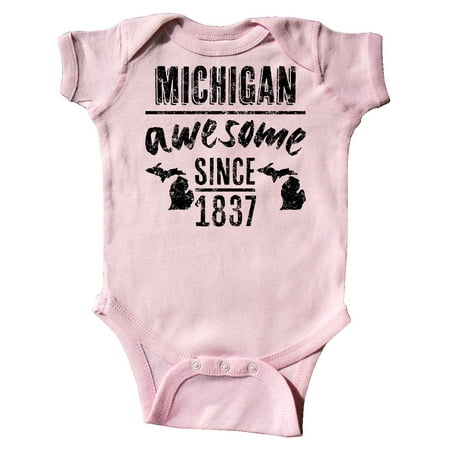 Inktastic Michigan Awesome Since 1837 Gift Baby Boy or Baby Girl Bodysuit