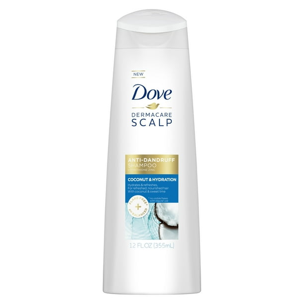 Dove DermaCare Scalp Anti-Dandruff Shampoo Coconut and Hydration, 12 oz
