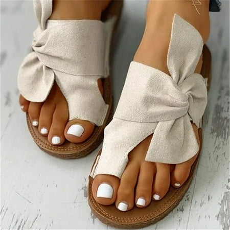 Yesbay 1 Pair Women Sandals Bow-knot Design Soft Sole Casual Flat Flip Flop Summer Beach Slippers for Vacation
Yesbay 1 Pair Women Sandals Bow-knot Design Soft Sole Casual Flat Flip Flop Summer Beach Slippers for Vacation