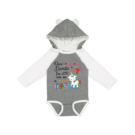 Inktastic Dear Santa You Still Owe Me a Unicorn Gift Baby Boy or Baby Girl Long Sleeve Bodysuit 
Inktastic Dear Santa You Still Owe Me a Unicorn Gift Baby Boy or Baby Girl Long Sleeve Bodysuit
