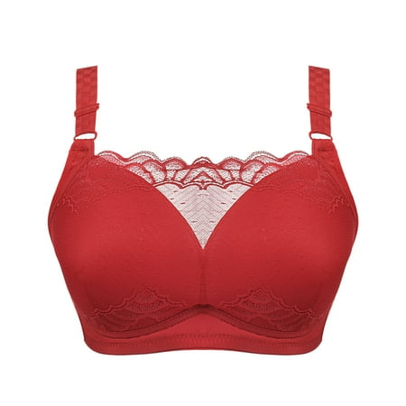 Bra Women Bra No Rims Lace Beautiful Back Anti-burnout Breast-feeding Underwear Polyester no underwire sports bra Red
Bra Women Bra No Rims Lace Beautiful Back Anti-burnout Breast-feeding Underwear Polyester no underwire sports bra Red