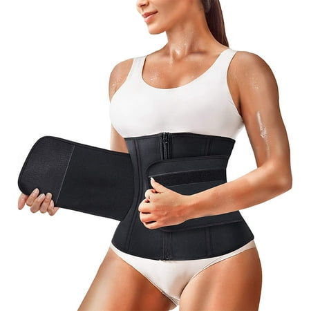 Junlan Women Waist Trainer Trimmer Belt Slimming Body Shaper Cincher for Weight Loss Adjustable Belly Band Sweat Workout Girdle with Zipper(Black XL)
Junlan Women Waist Trainer Trimmer Belt Slimming Body Shaper Cincher for Weight Loss Adjustable Belly Band Sweat Workout Girdle with Zipper(Black XL)