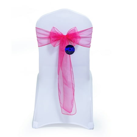mds Pack of 100 Organza Chair Sash Bow Sashes for Wedding Decoration -Magenta
mds Pack of 100 Organza Chair Sash Bow Sashes for Wedding Decoration -Magenta