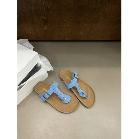 Women‘s Clip Toe Platform Bucken Slippers Woven Vintage Flip-Flops Outfit All-Match Beach Casual Sandals
Women‘s Clip Toe Platform Bucken Slippers Woven Vintage Flip-Flops Outfit All-Match Beach Casual Sandals