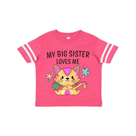 Inktastic My Big Sister Loves Me with Cute Kitten and Flowers Gift Toddler Boy or Toddler Girl T-Shirt
Inktastic My Big Sister Loves Me with Cute Kitten and Flowers Gift Toddler Boy or Toddler Girl T-Shirt
