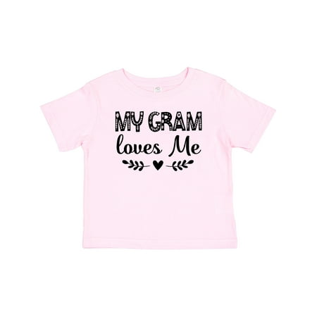 Inktastic My Gram Loves Me Scandinavian Gift Baby Girl T-Shirt