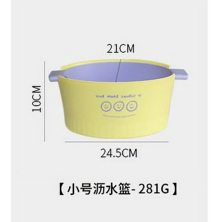 FRCOLOR 1 Set of Washing Vegetable Basket Double Layer Draining Basket Kitchen Fruit Cleaning Basket Kitchen Supply
FRCOLOR 1 Set of Washing Vegetable Basket Double Layer Draining Basket Kitchen Fruit Cleaning Basket Kitchen Supply